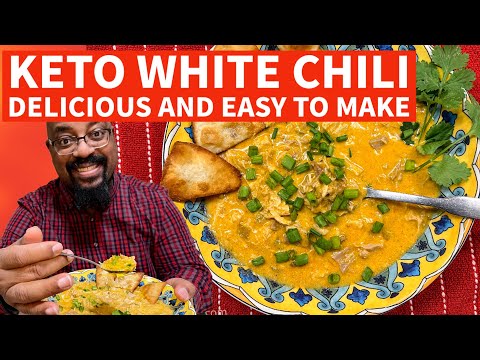 The Most Delicious Keto White Chili Recipe - Easy to Make #ketorecipes