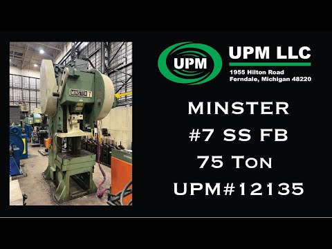 1991 MINSTER #7 OBI / Gap Frame Press | Universal Press & Machinery (UPM) (1)