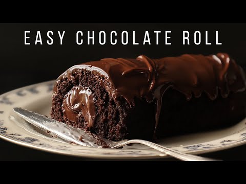 Rollo de chocolate fácil: sin ingredientes ni herramientas especiales, ¡ideal para cualquiera!