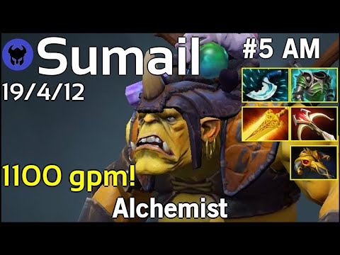 1100 gpm! Sumail [EG] plays Alchemist!!! Dota 2 7.22
