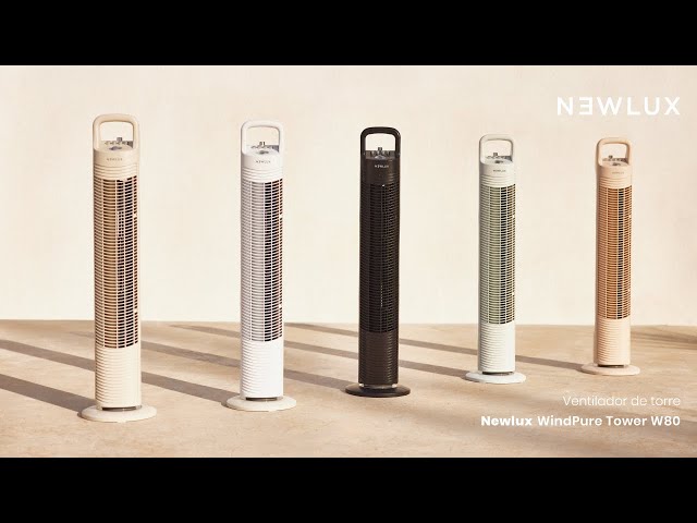Newlux W80 Ventilador de Torre sin Aspas 45W Negro video