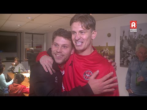 Milan Stiphout en Pepijn Kooij na ARC - Alphense Boys (1-0)