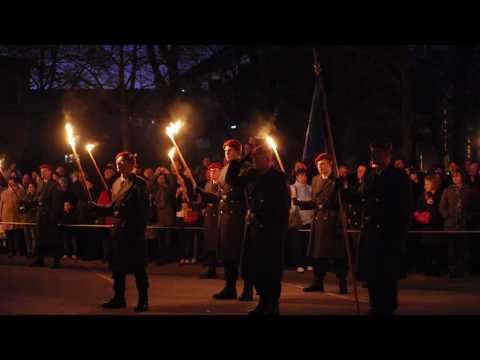Commander at vow ceremony of conscripts in Prenzlau