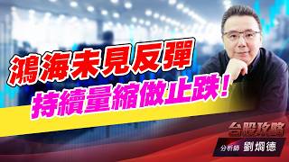 鴻海未見反彈，持續量縮做止跌！｜台股攻略｜劉烱德 (圖)