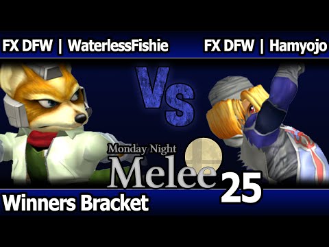 MNM 25 Melee - FX DFW | WaterlessFishie (Fox) vs FX DFW | Hamyojo (Sheik, Marth) - Winners Bracket