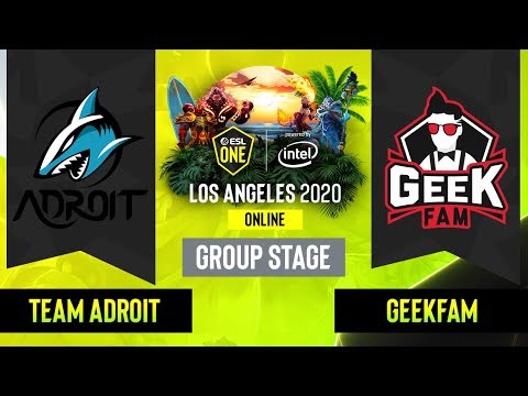 Dota2 - GeekFam vs. Team Adroit - Game 1 - Group Stage - SEA - ESL One Los Angeles