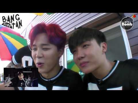 [ENG] 150710 [BANGTAN BOMB] J-hope&Jimin's 'DOPE' Music Video Reaction
