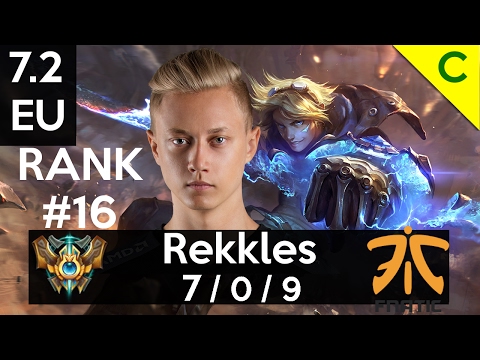 7.2 Gameplay - FNC Rekkles (Ezreal) 7-0-9 Trinity Force Build