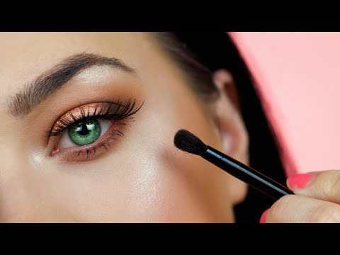 Easy Eye Makeup Tutorial For Beginners | Green Eyes