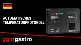 Enregistrement automatique de la température - avec l’application GGM Thermometer