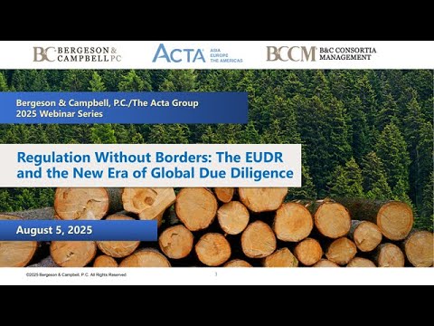 Regulation Without Borders: The EUDR and the New Era of Global Due Diligence