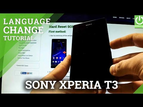 SONY Xperia T3 D5103  - How to Add and Change Language