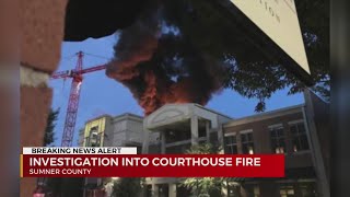 Sumner County Courthouse fire cause still unknown