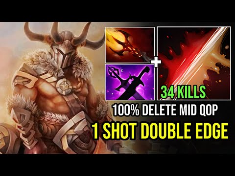 Solo Mid Centaur Instant Delete QOP with 1 Shot Double Edge Dagon 5 Combo Arm and Loaded ! Dota 2