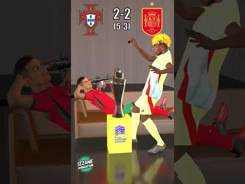 Portugal 2-2 Spain (5-3) Final Nation Leagues Highlights #lamineyamal #ronaldo #portugal #spain