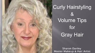 Curly Hairstyling & Volume Tips for Gray Hair