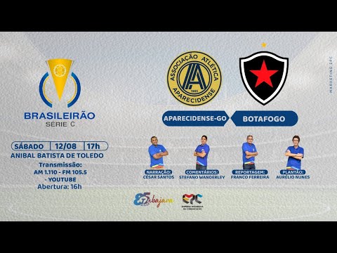 Ao vivo: Botafogo x Aparacidense-GO -  Série C 2022