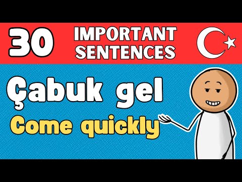 Learn 30 Important Turkish Sentences For Beginners - @TurkishWithAman