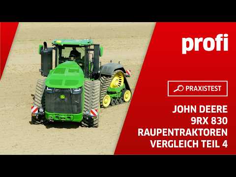John Deere 9RX 830 in tracked tractor comparison (Part 4) | profi #Practical test