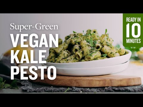 Super-Green Vegan Kale Pesto | Minimalist Baker Recipes