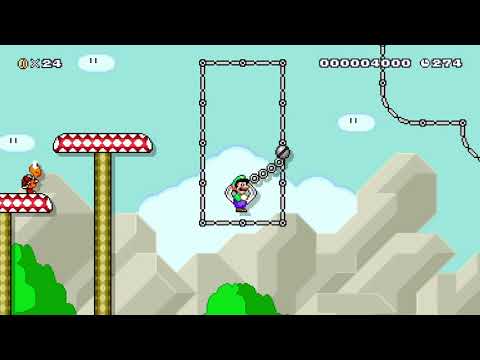 the crane land by toduigi:) 🍄 Super Mario Maker 2 #ama