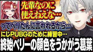 終始ベリたんの反応を想像する葛葉【にじさんじ/切り抜き/葛葉/早乙女ベリー/卯月コウ/PUBG】