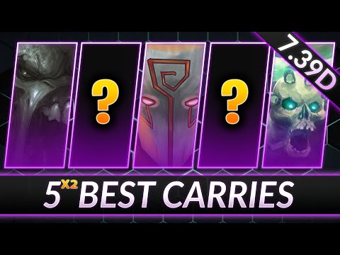 TOP 5 NEW BROKEN CARRIES in 7.39d - Best META Pos. 1 Heroes - Dota 2 Meta Guide