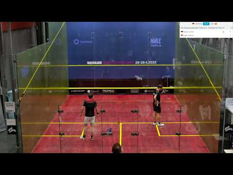 Raphael Kandra - Bernat Jaume (German vs Spain) - ESF European Team Squash Championships 2023