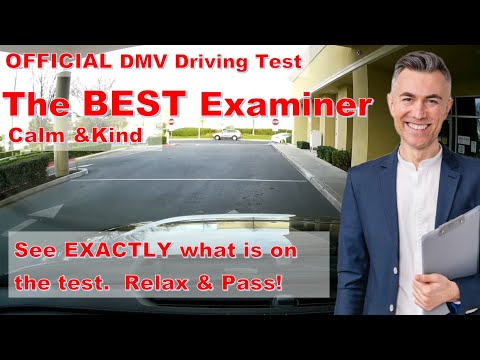 DMV Road Driving Test - I got the BEST Examiner! - Relax & Pass