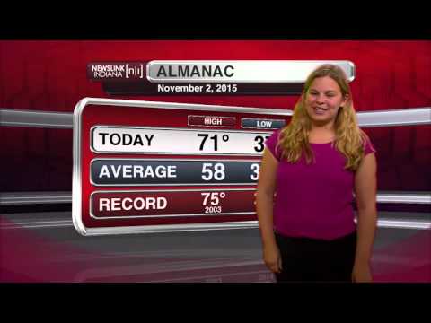 NewsLink Indiana Weather November 2, 2015 - Kalie Pluchel