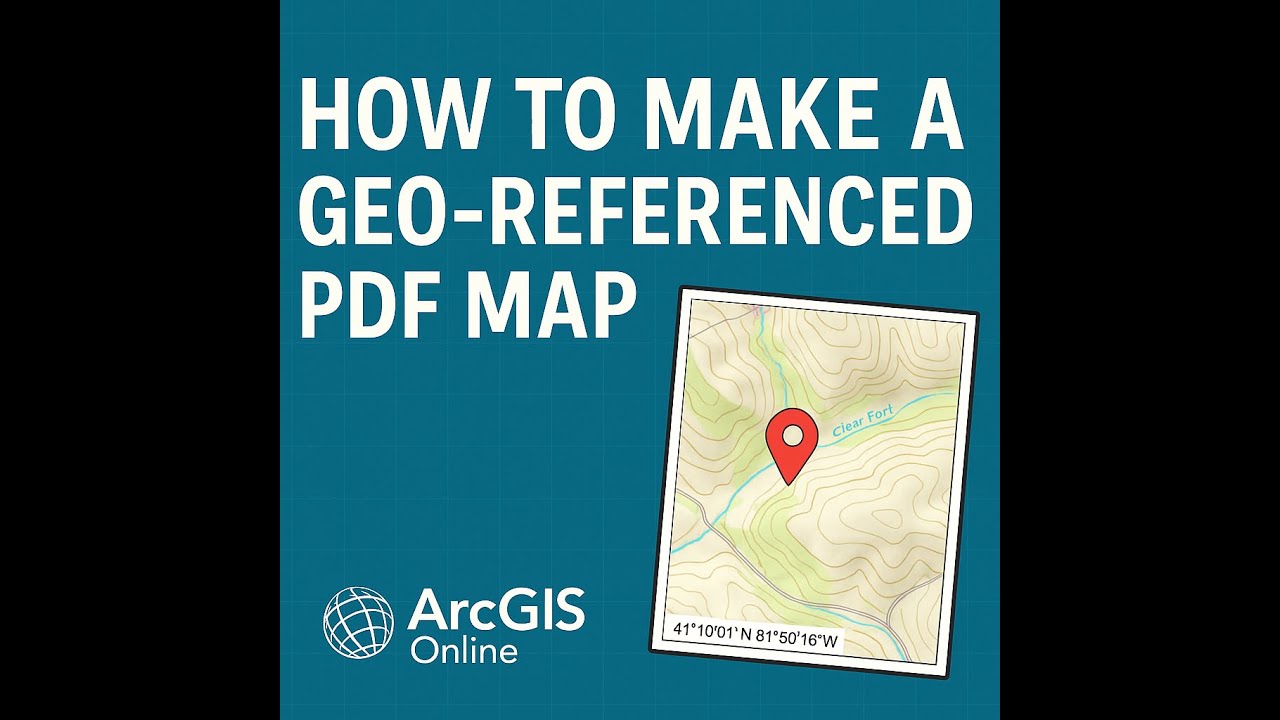 How to make a georeferenced pdf map in ArcGIS Online