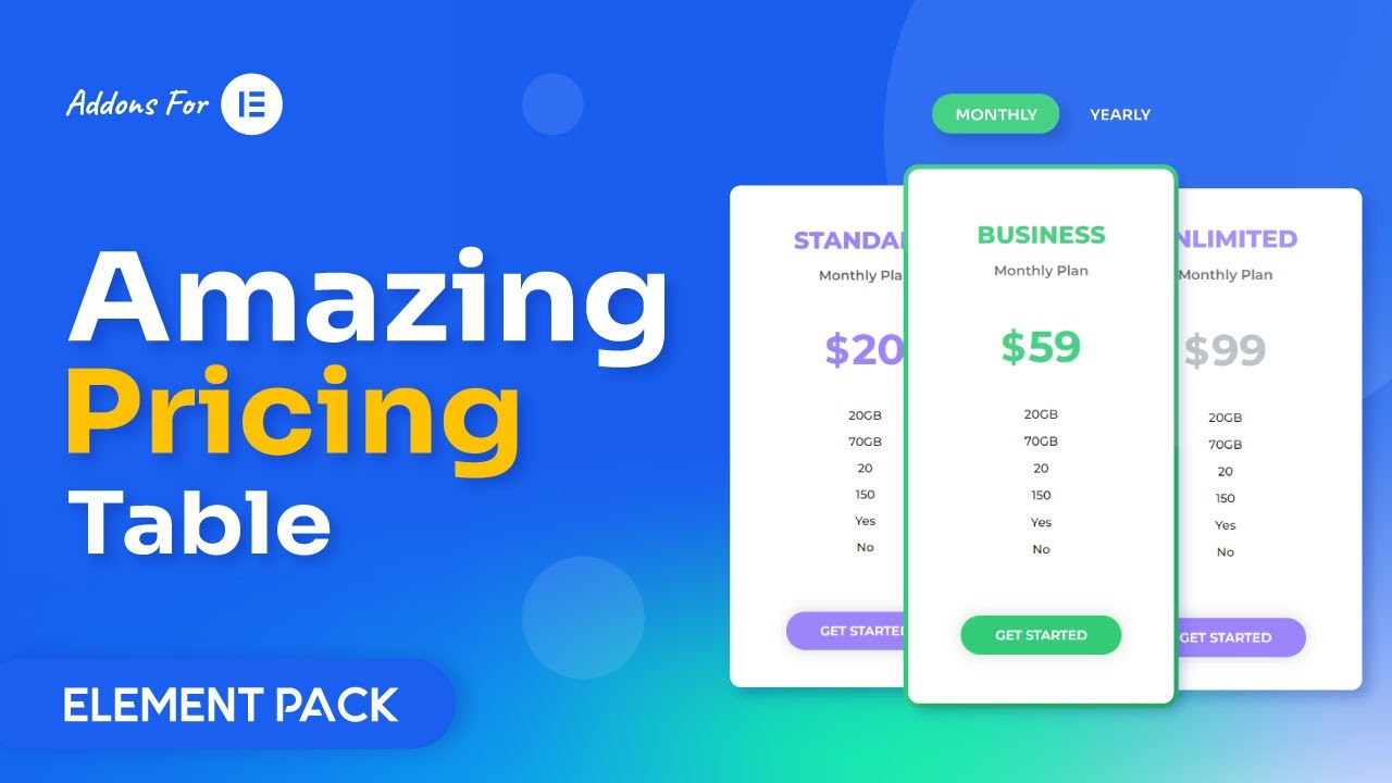 Price Table Video Thumbnail
