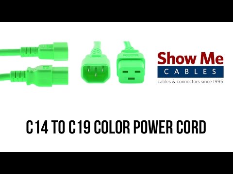 Color Power Cord - C14 to C19