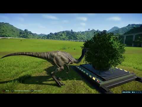 **Jurassic World Evolution: Velociraptor Kills Gallimimus**