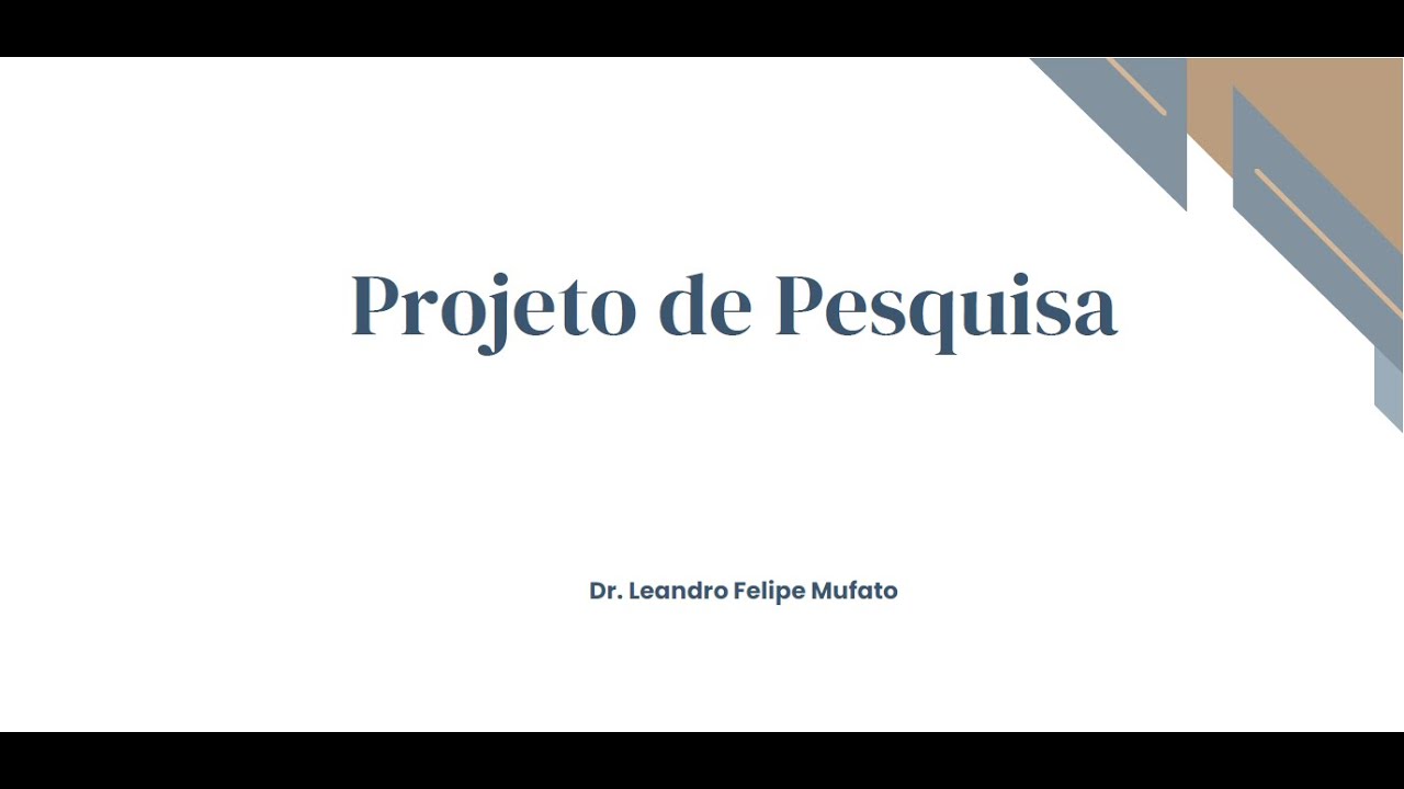 Por que fazer um projeto de pesquisa?