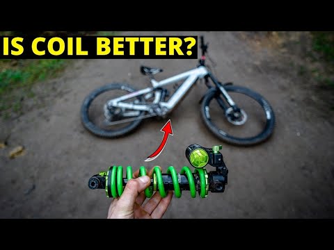 AIR OR COIL SHOCK ON AN E-BIKE? I TESTED BOTH & I'M SURPRISED!