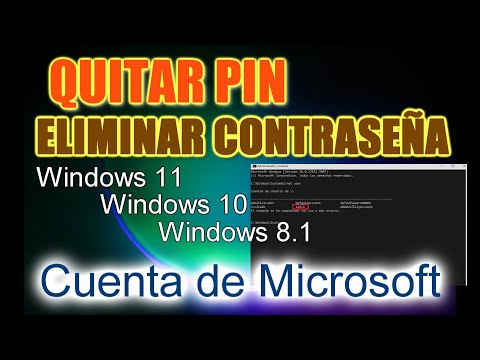 ✨Quitar el PIN y la CONTRASEÑA OLVIDADOS de SU PC. CUENTA MICROSOFT - WINDOWS 11, 10 y 8.1➡️ en 2025