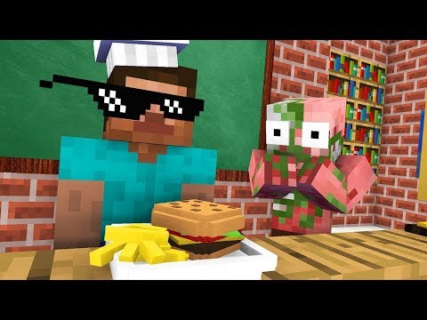 Monster School : Cooking Challenge - Minecraft Animation