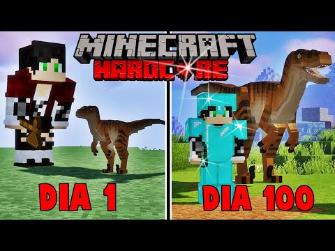 SOBREVIVI 100 Dias em um MUNDO cheio de DINOSSAUROS! - O FILME #3