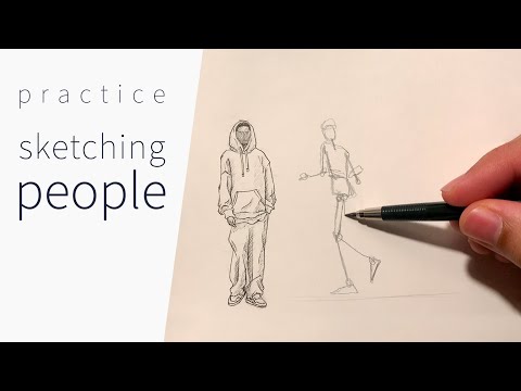 Practice Sketching People - by The Shak