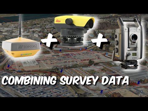 Combining Total Station, GPS & Levelling Survey Data