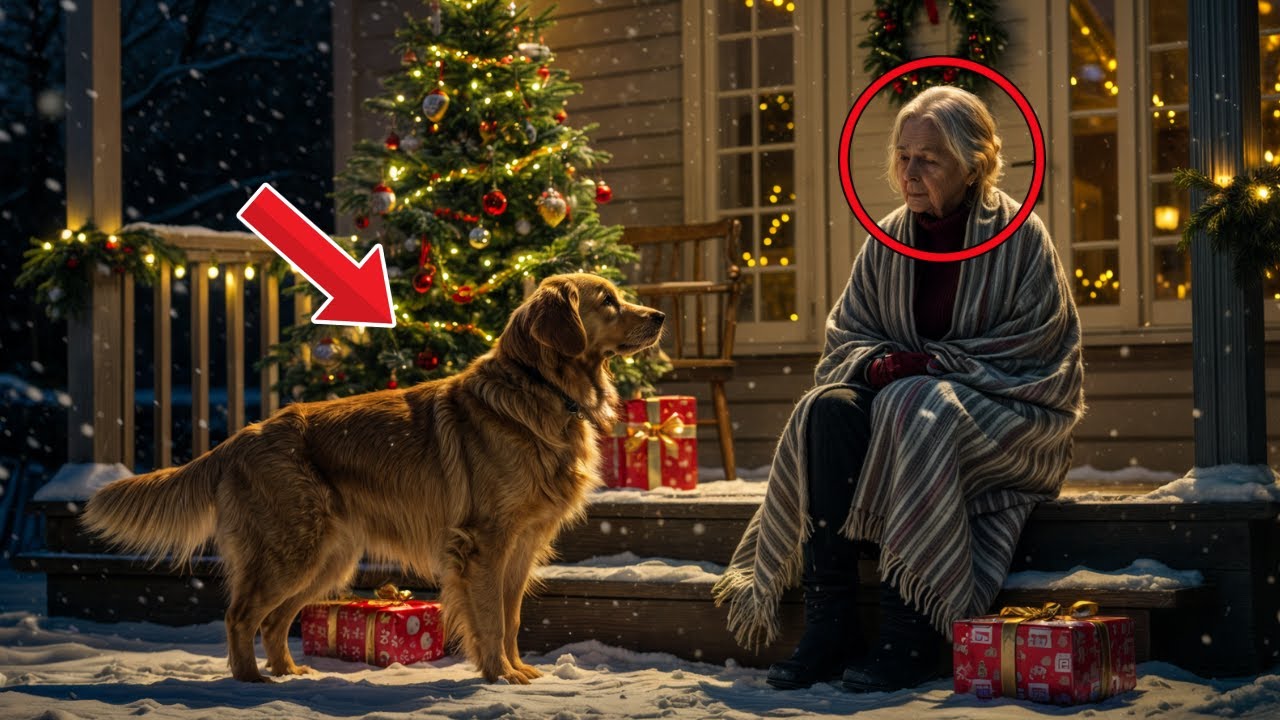 An elderly woman spends Christmas alone and abandoned, but a dog appears and a miracle happens