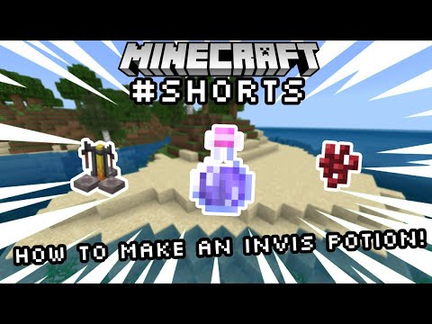 How to Make an Invisibility Potion in Minecraft #shorts