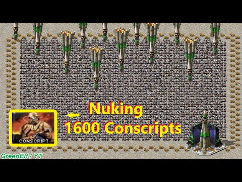 Nuking 1600 Conscripts - RedAlert 2