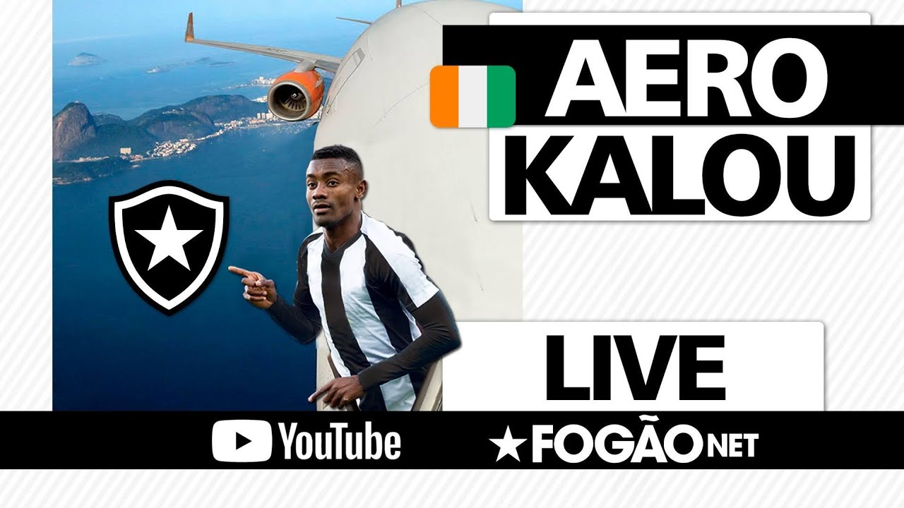 AO VIVO! FogãoNET transmite a chegada de Salomon Kalou ao Rio; jogador será apresentado pelo Botafogo