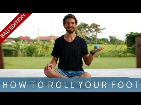 How to Roll Your Feet for Foot and Leg Pain and Plantar Fascia | Tim Senesi Yoga