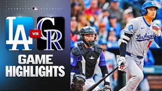 Dodgers vs. Rockies Game Highlights (4/18/26) | MLB Highlights