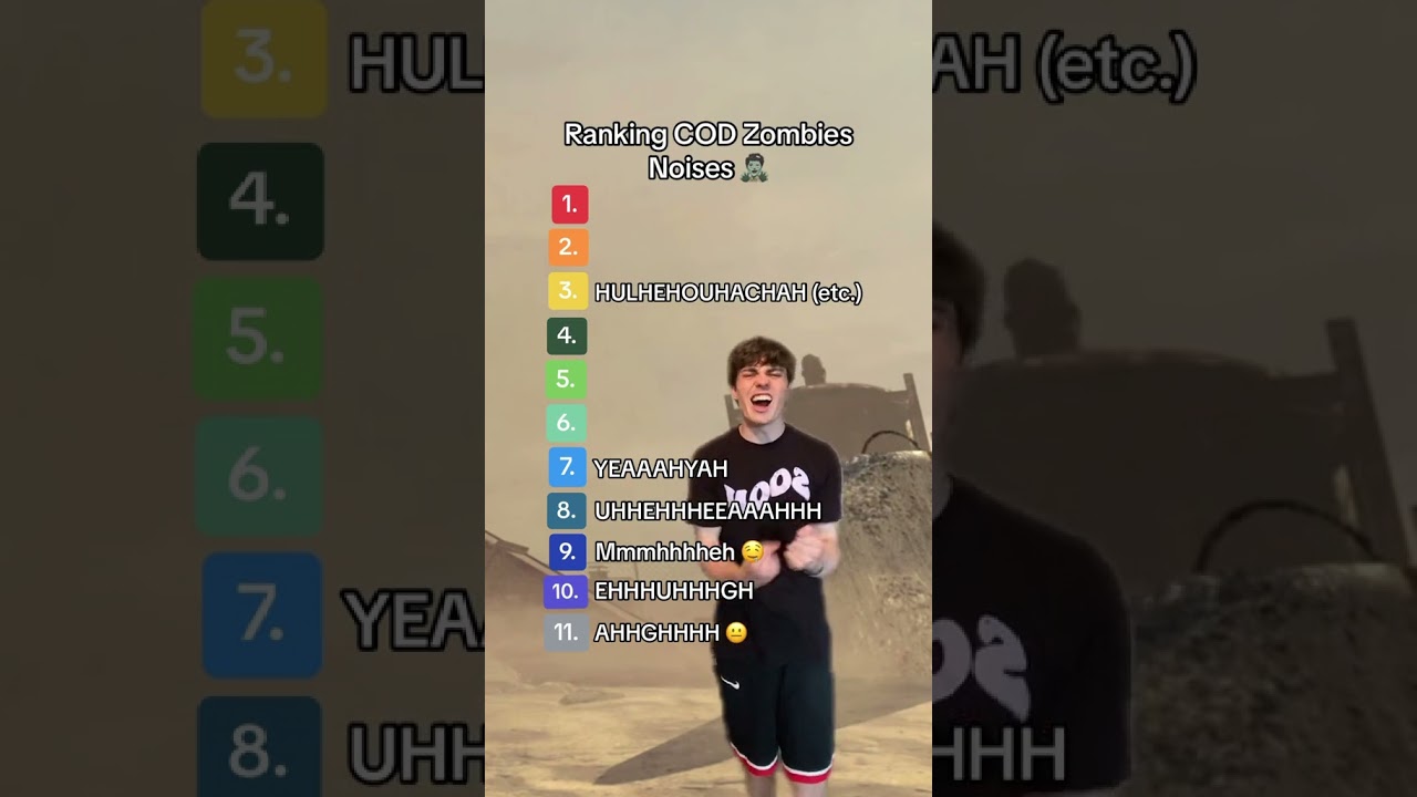 Ranking COD Zombies Noises 🧟