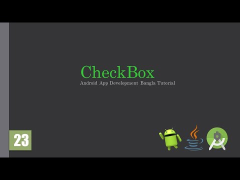 Android Bangla Tutorial 23 Checkbox Button Java Android App Development