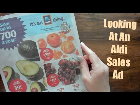 ASMR Looking At An Aldi Sales Ad (Soft Spoken)